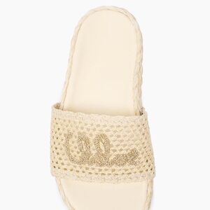 Chloe Island Logo Espadrille Sandal